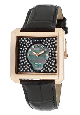 LANCASTER GRANDAME CARRE ROSE LEATHER 0635L/Z/RG/NR/NR