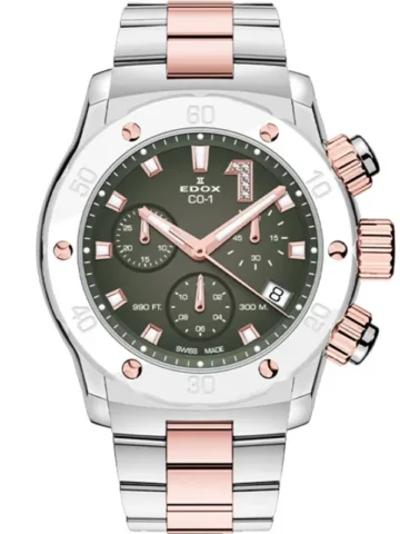 EDOX CO-1 Chronolady 10255-357RBM-VIDR