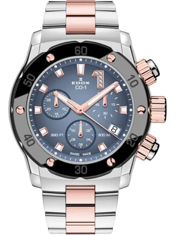 EDOX CO-1 Chronolady 10255-357RM-BUIDR