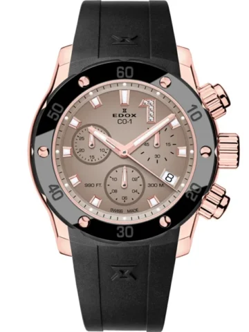 EDOX CO-1 Chronolady 10255-37RCA-BRDR