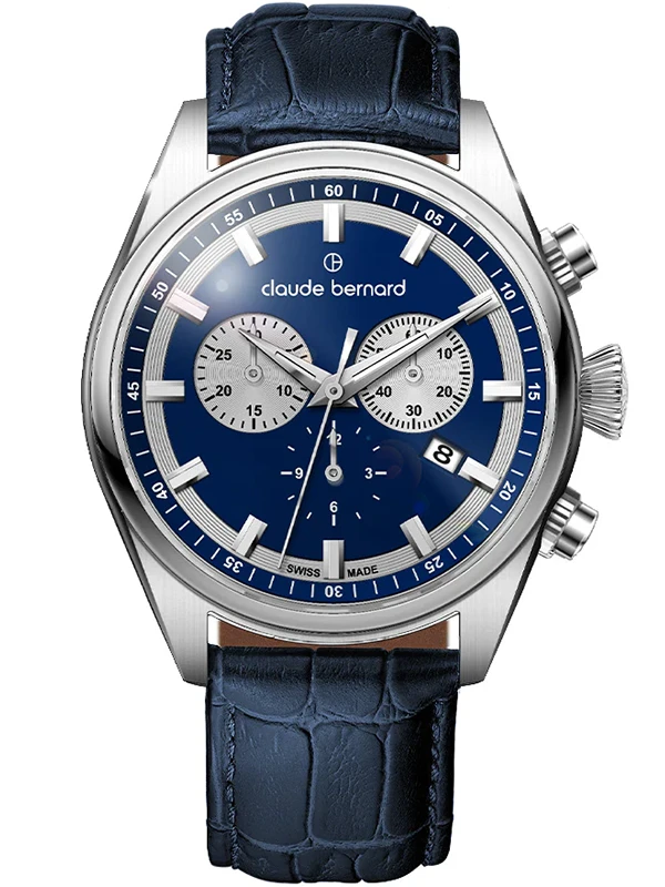 Ceas Claude Bernard Proud Heritage Quartz Chrono 10259-3C-BUAIN
