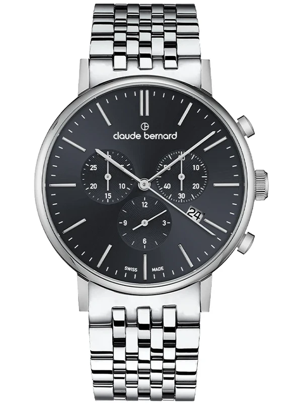 Ceas Claude Bernard Slim Line Quartz Chrono 10261-3M-NIN