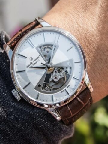 CLAUDE BERNARD CLASSIC AUTOMATIC 3 HANDS OPEN HEART 85017-3-AIN2