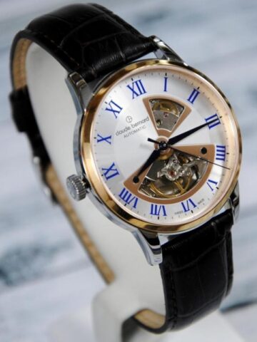 136-2 CLAUDE BERNARD CLASSIC AUTOMATIC 3 HANDS OPEN HEARTT 85017-357R-ARBUR