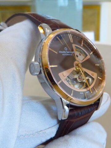 137-1 CLAUDE BERNARD CLASSIC AUTOMATIC 3 HANDS OPEN HEART 85017-357R-BRIR2