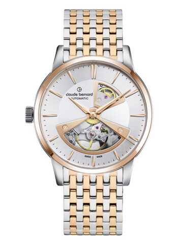 CLAUDE BERNARD CLASSIC AUTOMATIC 3 HANDS OPEN HEART 85017-357RM-AIR2