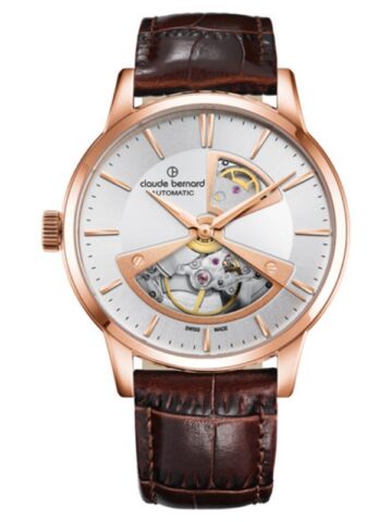 140 CLAUDE BERNARD CLASSIC AUTOMATIC 3 HANDS OPEN HEART 85017-37R-AIR2