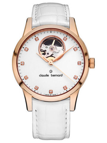 145-4 CLAUDE BERNARD CLASSIC AUTOMATIC OPEN HEART 85018-37R-APR