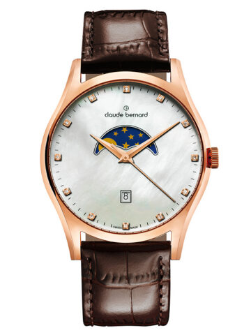 CLAUDE BERNARD CLASSIC GENTS MOONPHASE 79010-37R-NAR