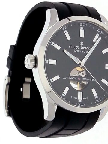 158-2 CLAUDE BERNARD AQUARIDER AUTOMATIC OPEN HEART 85026-3CA-NV