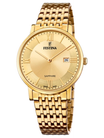 2-110 FESTINA GOLDEN SWISS MADE F20021/2