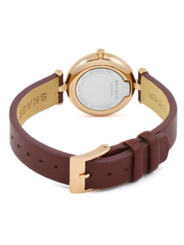 36-1-2 SKAGEN SIGNATUR MAROON LEATHER SKW2641