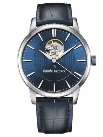 45-1-2 CLAUDE BERNARD CLASSIC AUTOMATIC 3 HANDS OPEN HEART 85017-3-BUIN