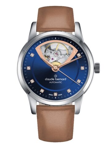 52-4 CLAUDE BERNARD CLASSIC AUTOMATIC OPEN HEART 85018-3-BUIR3