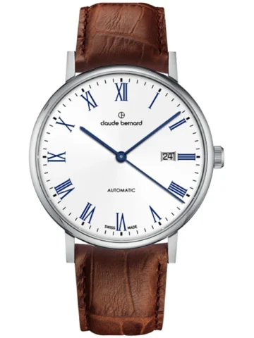 CLAUDE BERNARD SLIM LINE AUTOMATIC 3 HANDS 80102-3-BRBU
