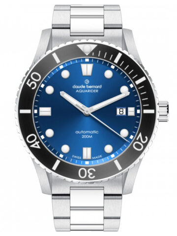 80129-3nbm-buib CLAUDE BERNARD AQUARIDER DIVING AUTOMATIC 80129-3NBM-BUIB