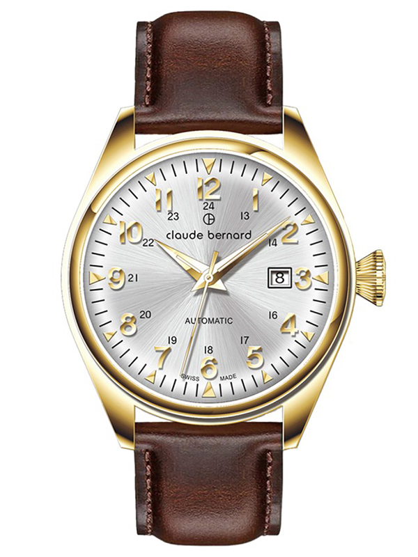 Ceas Claude Bernard Proud Heritage Automatic 3 Hands With Sapphire 80132-37JC-AID