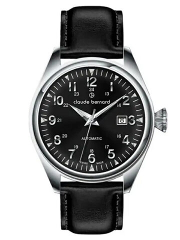 CLAUDE BERNARD PROUD HERITAGE AUTOMATIC 3 HANDS WITH SAPPHIRE 80132-3C-NIN