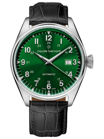 CLAUDE BERNARD PROUD HERITAGE AUTOMATIC 3 HANDS WITH SAPPHIRE 80132-3C-VIN