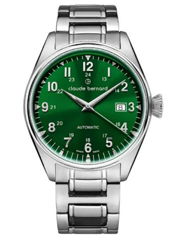 CLAUDE BERNARD PROUD HERITAGE AUTOMATIC 3 HANDS WITH SAPPHIRE 80132-3M-VIN