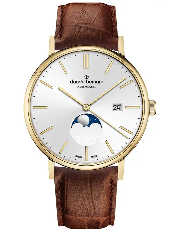 Ceas Claude Bernard Slim Line Automatic Moon Phase 80501-37J-AID