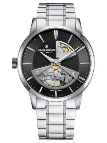 85017-3m2-nin2 CLAUDE BERNARD CLASSIC AUTOMATIC 3 HANDS OPEN HEART 85017-3M2-NIN2