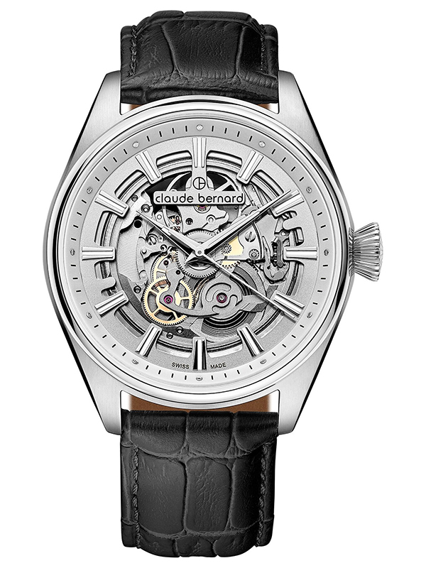 Ceas Claude Bernard Proud Heritage Automatic Skeleton 3 Hands 85307-3C-AIN