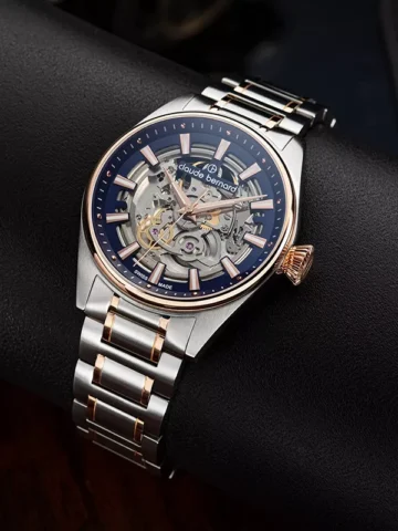 85309-357rm-buir.1 CLAUDE BERNARD Proud Heritage Automatic Skeleton 85309-357RM-BUIR
