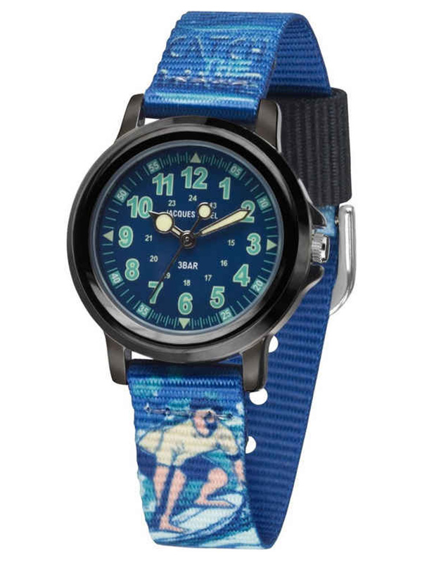 Jacques Farel Metal Black Blue KSB767