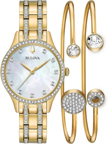 98x119-set.1 BULOVA CRYSTAL Boxed Set 98X119 SET