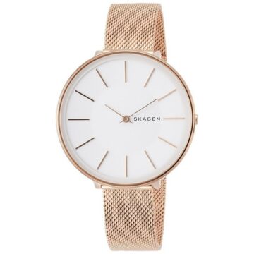 Skagen-Womens-SKW2688-Karolina-White-Dial-Rose-Gold-Stainless-Steel-Mesh-Bracelet-Watch-87e7639b-341f-4a53-8398-28eb22d75dbb SKAGEN SKW2688