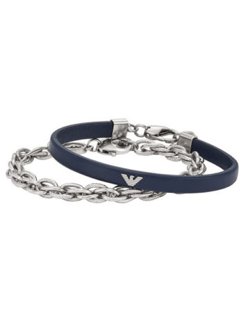 egs2943set-1 EMPORIO ARMANI EAGLE LOGO BRACELET EGS2943SET