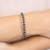 ja6853791s2-1 FOSSIL SHIMMER GLASS STONE DOUBLE CHAIN JA6853791