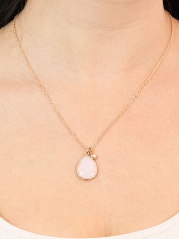 jf02840791c2 FOSSIL TEARDROP ROSE QUARTZ JF02840791