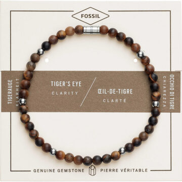 jf02939040-1 FOSSIL TIGER'S EYE BRACELET JF02939040