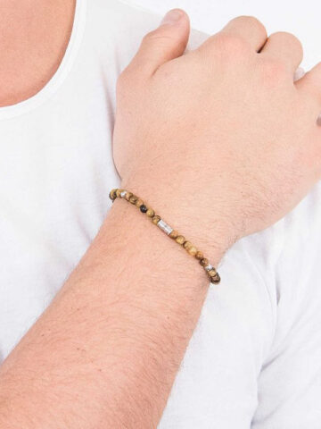 jf02939040-3 FOSSIL TIGER'S EYE BRACELET JF02939040