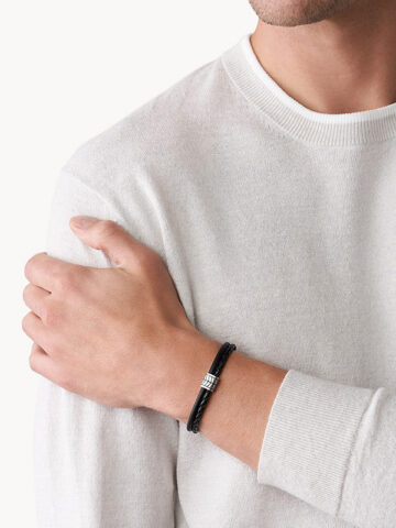 jf03848040_onmodel FOSSIL MULTISTRANDS STAINLESS STEEL BRACELET JF03848040