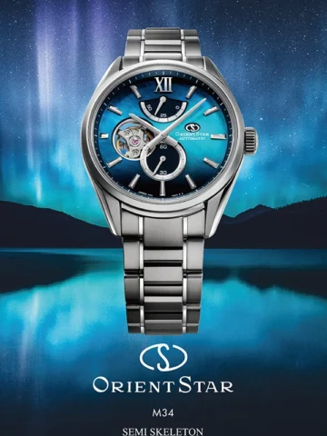 re-by0005a00b.3 ORIENT STAR CONTEMPORARY M34 F7 Semi Skeleton RE-BY0004A00B