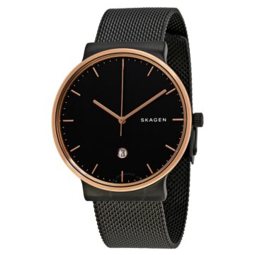 skagen-ancher-black-stainless-steel-mesh-bracelet-men_s-watch-skw6296 SKAGEN SKW6296