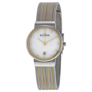skagen-ancher-mother-of-pearl-dial-two-tone-mesh-ladies-watch-355ssgs_1 SKAGEN 355SSGS