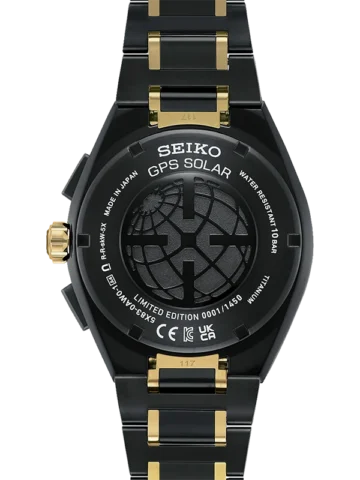 ssh186j1.1 SEIKO ASTRON GPS Solar Dual Time Chronograph 145TH Anniversary LE SSH186J1