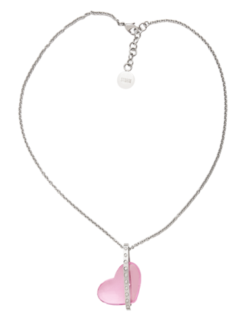 STORM Биж Baril Heart Pendant pink