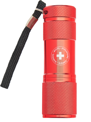 SWISS MILITARY SM Фонарик red
